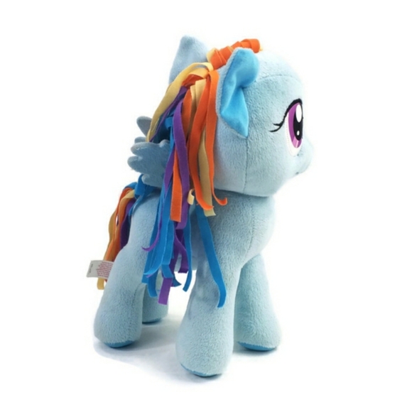Hasbro 2012 My Little Pony Rainbow Dash Blue Multicolor Stuffed Plush Toy 11" - Picture 3 of 14